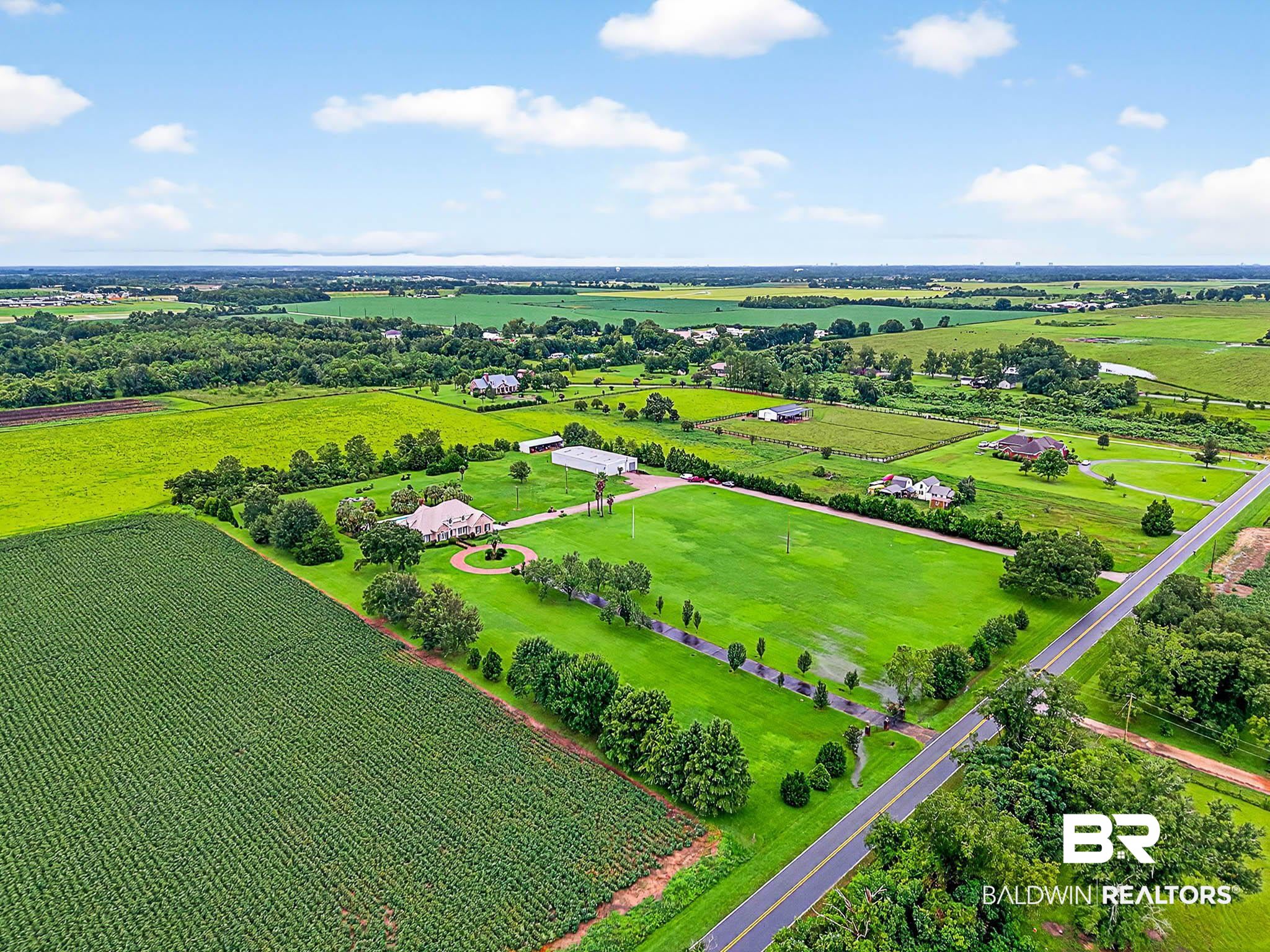17270 Davis Road Summerdale, AL 36580 - Photo 79 of 97 Overview of rural landscape featuring abundant farmland