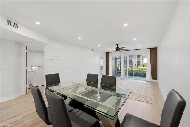 a workspace with furniture and wooden floor