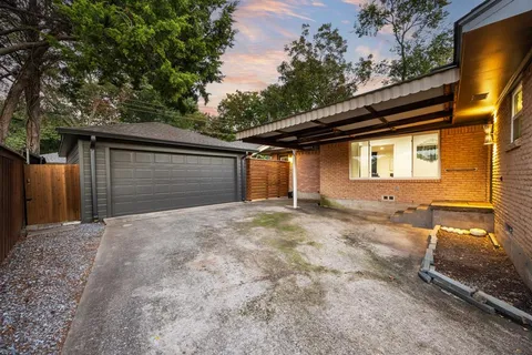 a outdoor living space with furniture