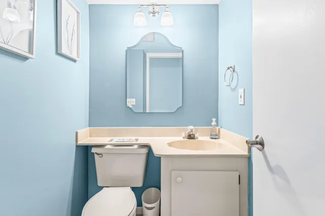 a kitchen with a stove and a microwave