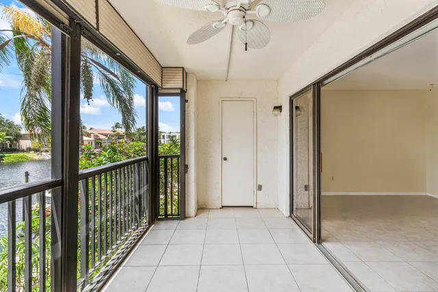 a view of a lake from a balcony