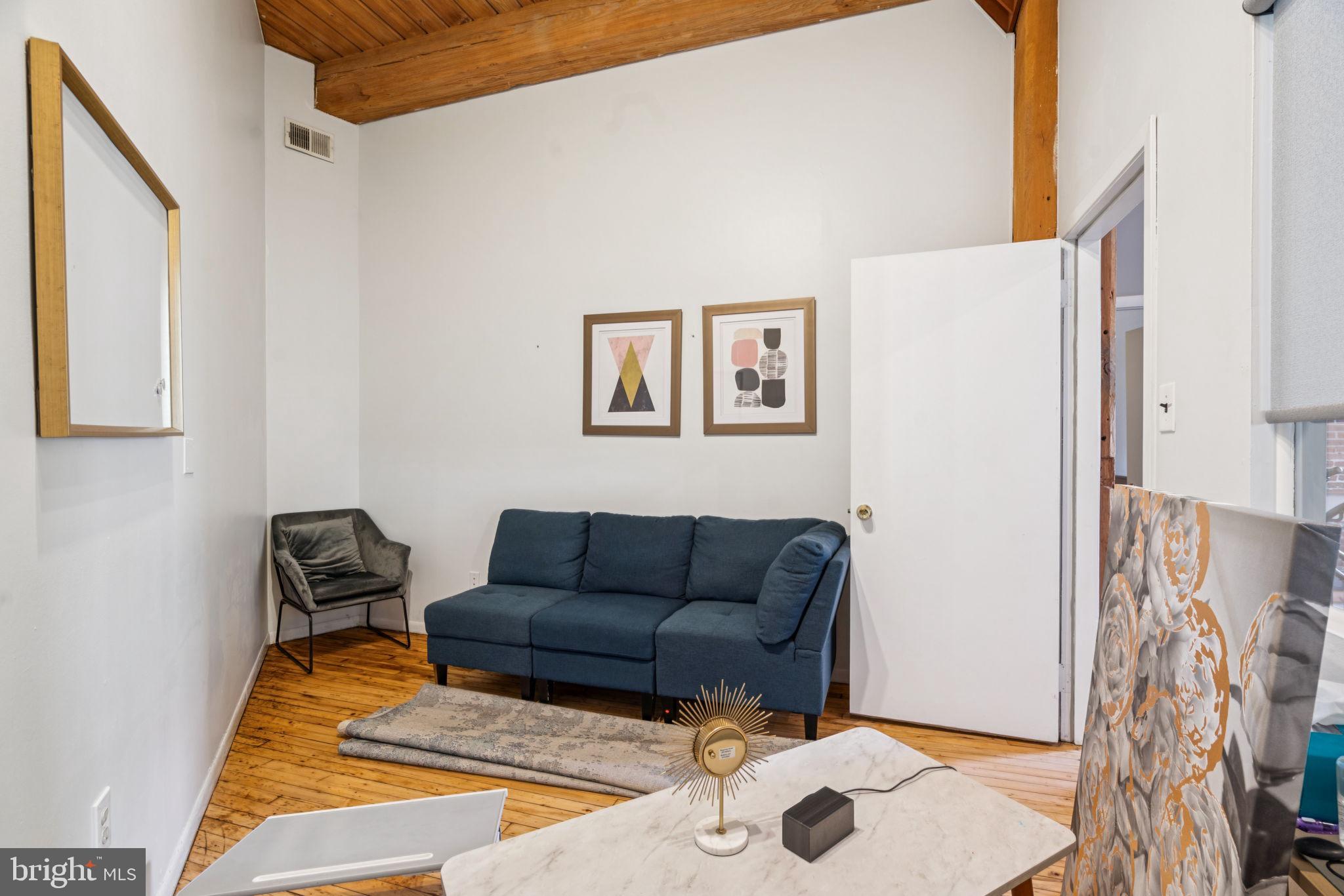 115 Cuthbert Street, Unit B Philadelphia, PA 19106 - Photo 15 of 30 a living room with furniture and a rug