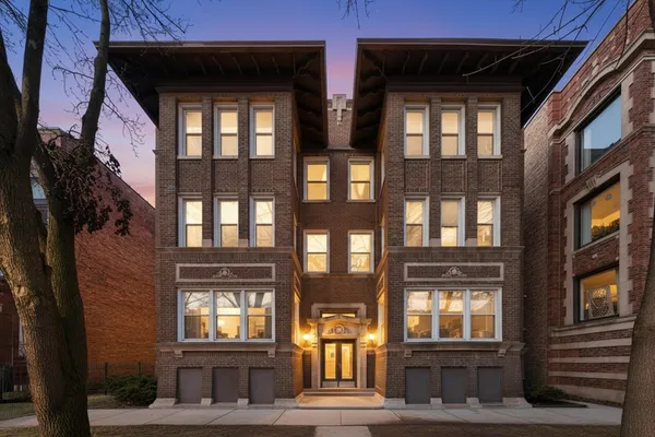 a view of an entrance of the building