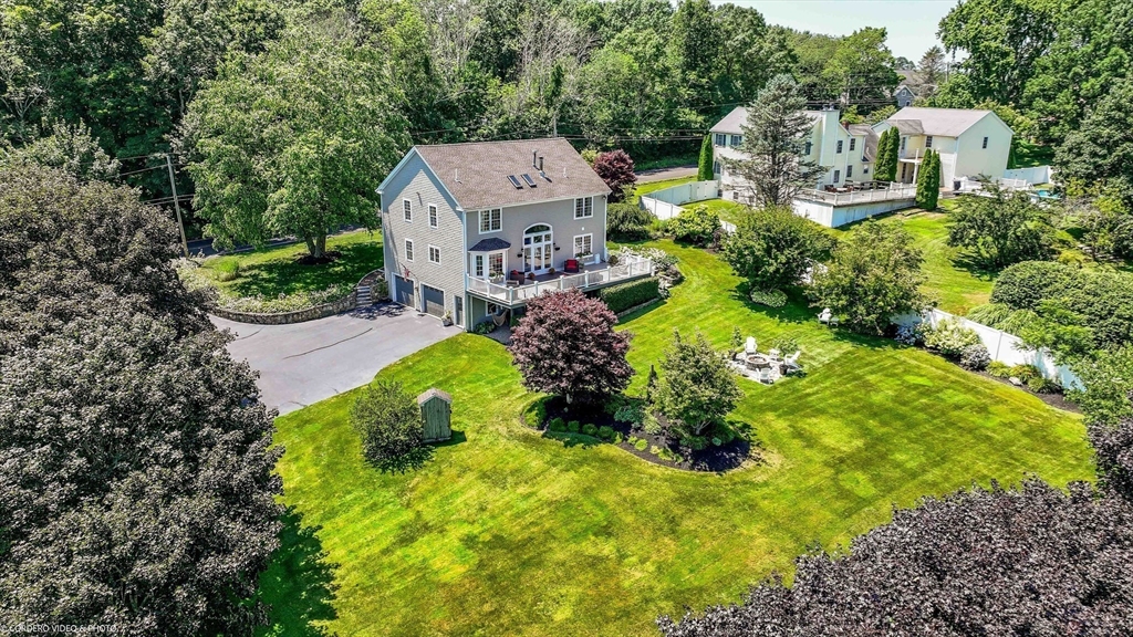 57 Perry Hill Road Acushnet, MA 02743 - Photo 6 of 40 an aerial view of a house with a yard basket ball court and outdoor seating