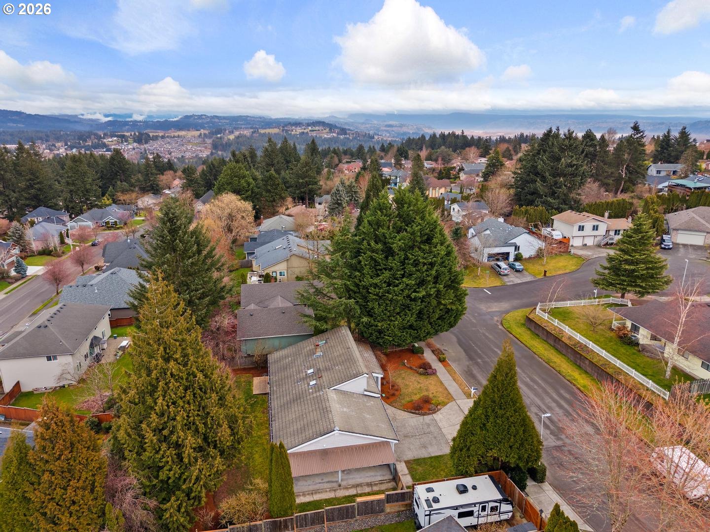 1641 Northwest 31st Avenue Camas, WA 98607 - Photo 38 of 39 an aerial view of residential houses with outdoor space