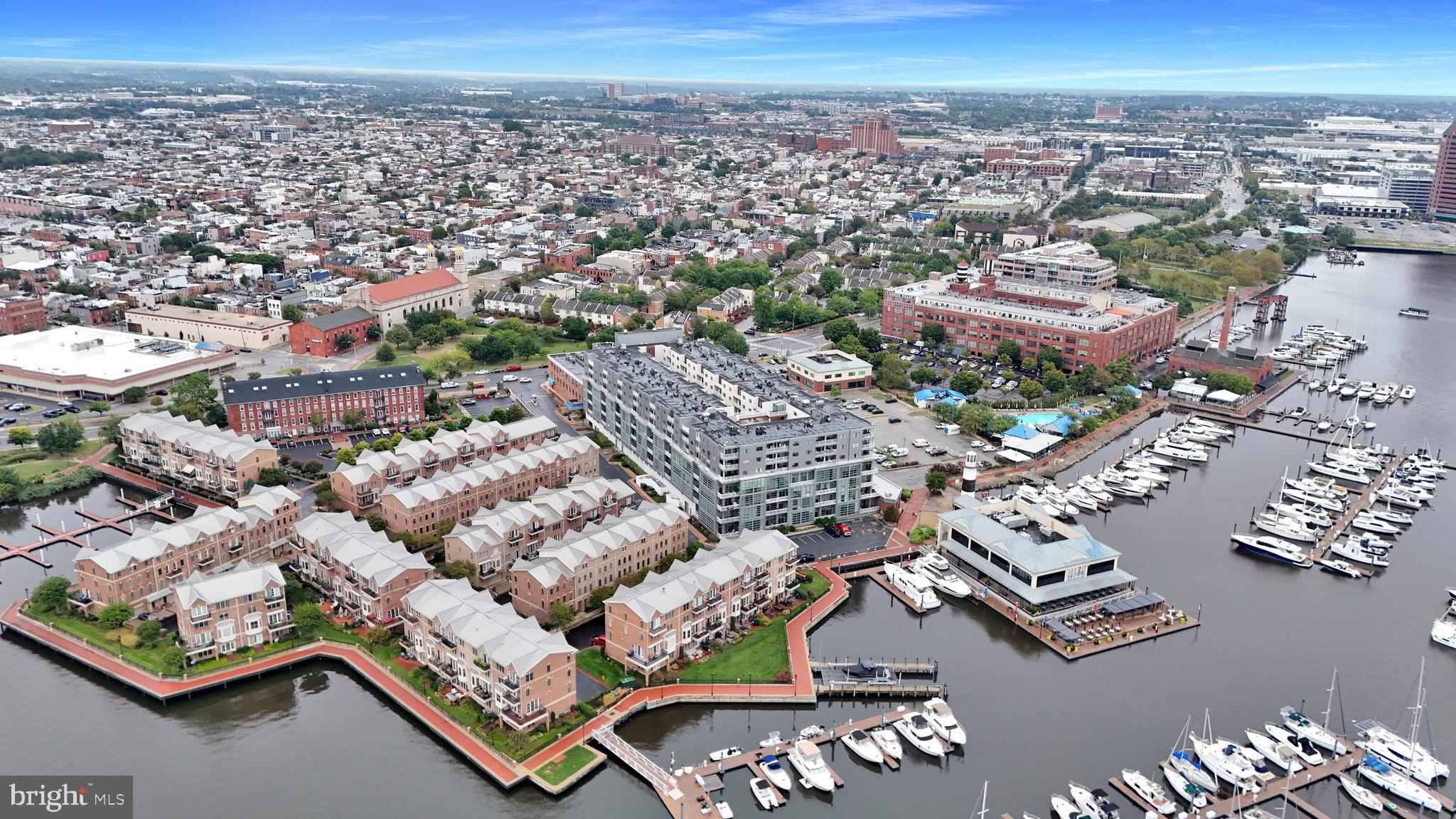 2702 Lighthouse Point East, Unit 532 Baltimore, MD 21224 - Photo 58 of 66 Aerial view from water