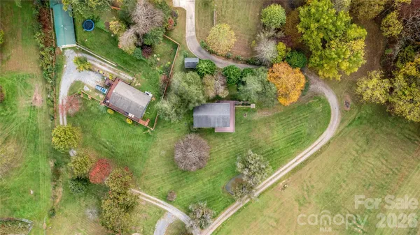 a view of a garden from a balcony