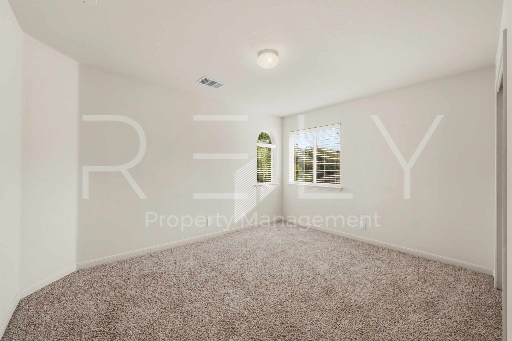 1405 Sunny Meadows Loop Georgetown, TX 78626 - Photo 31 of 40 A well-lit room awaits with plush carpeting and natural light from multiple windows.
