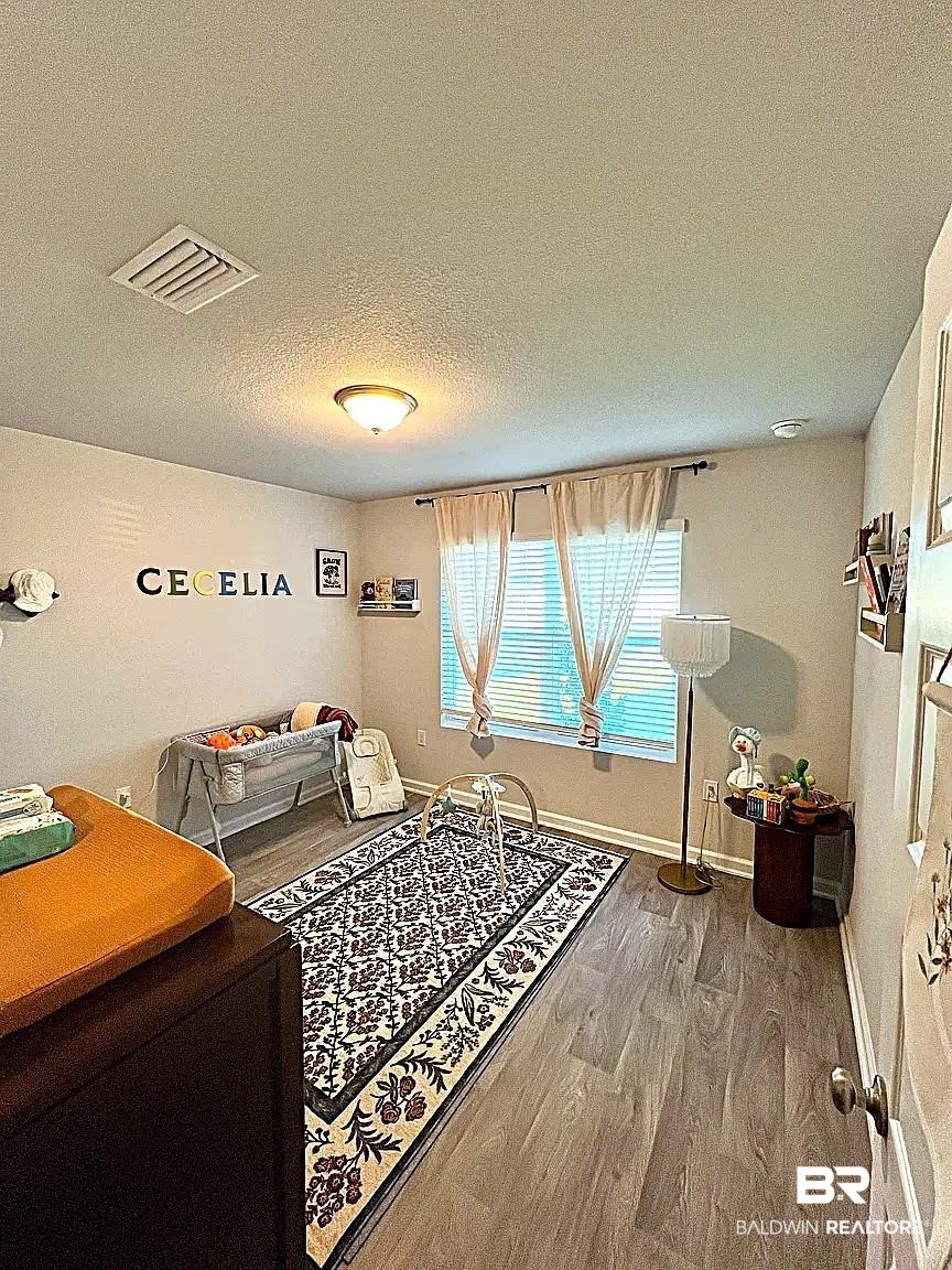 23915 Veranda Circle Elberta, AL 36530 - Photo 4 of 16 Bedroom with wood finished floors and a textured ceiling