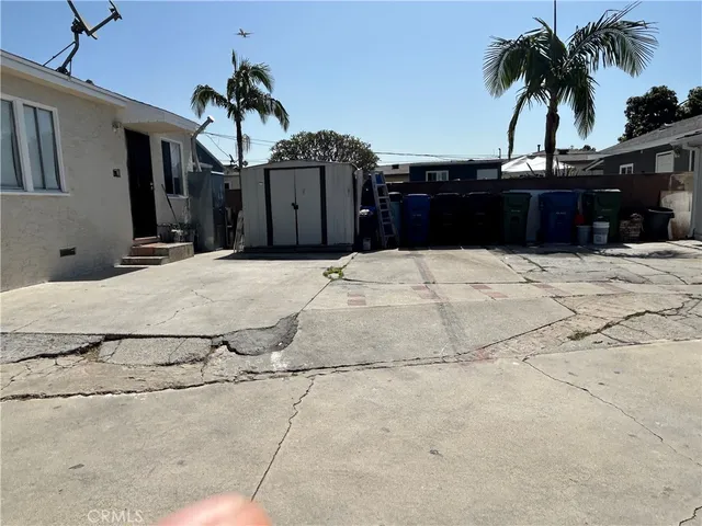 a view of a house with a patio