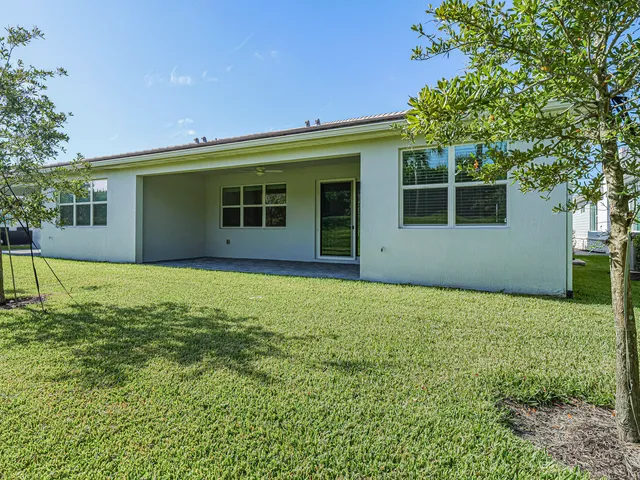 a house view with a garden space