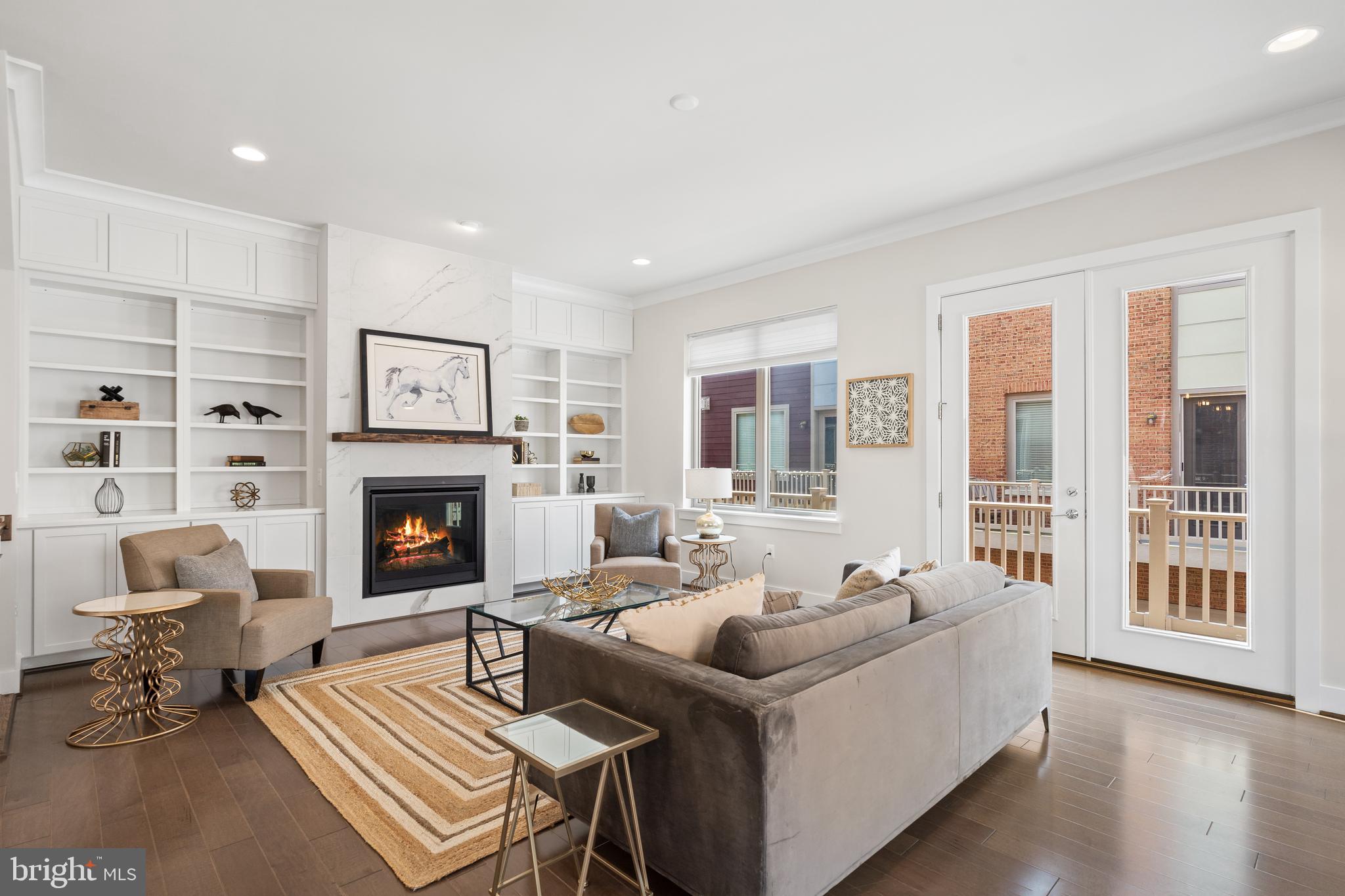 8513 Reformatory Way Lorton, VA 22079 - Photo 18 of 46 Living room with access to balcony