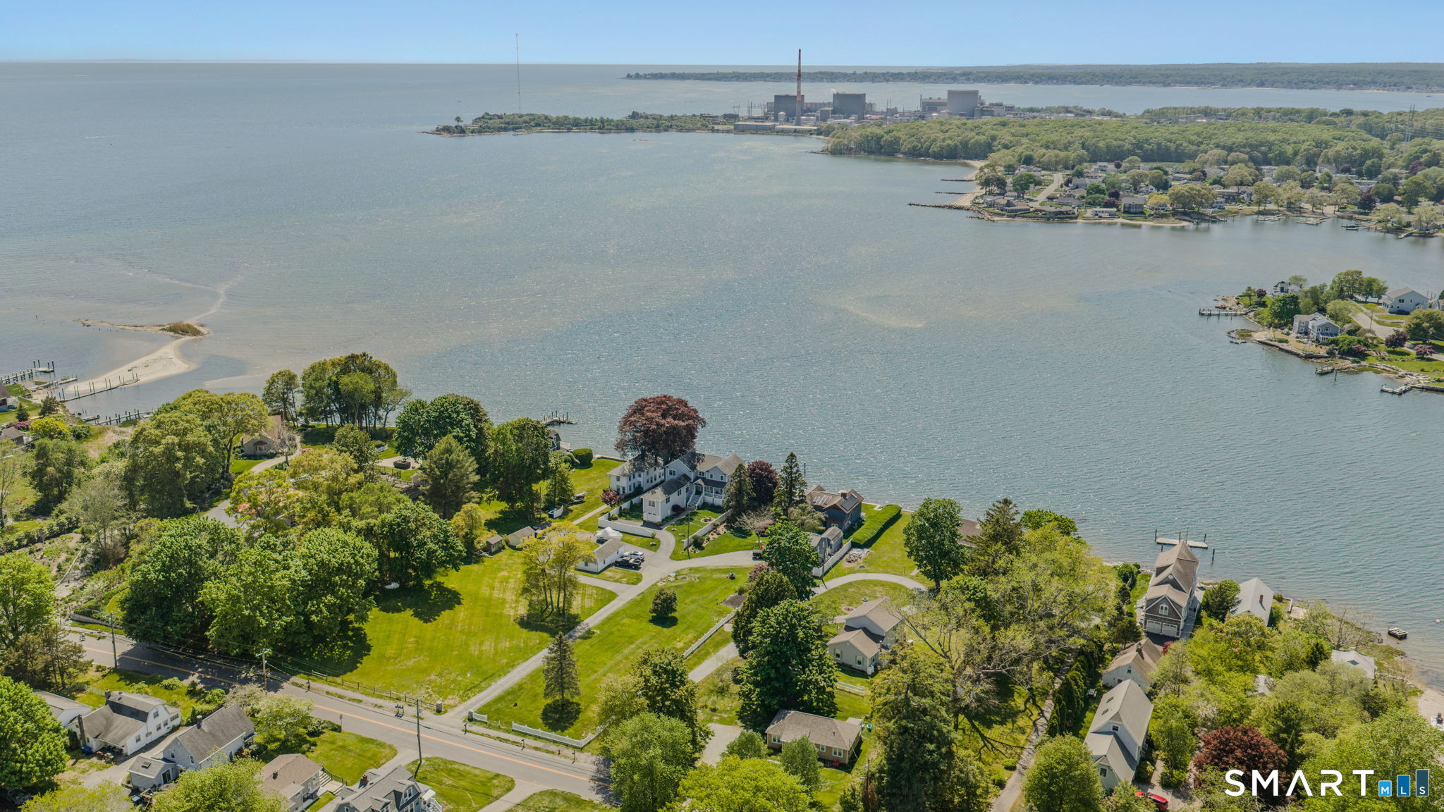 210 Shore Road Waterford, CT 06385 - Photo 13 of 26 an aerial view of a houses with a lake view
