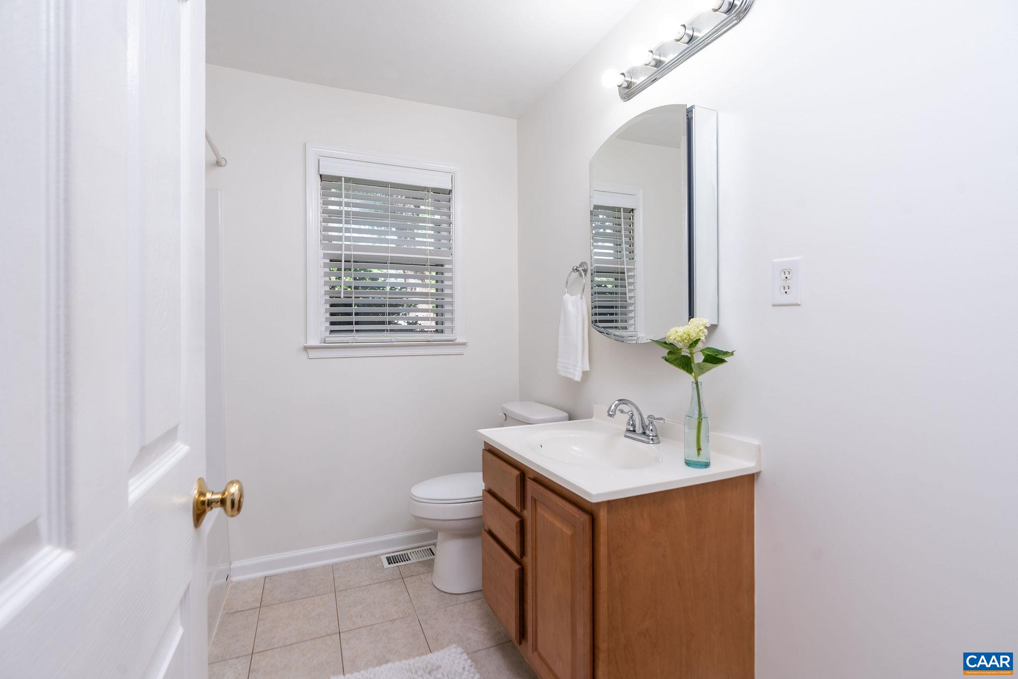 122 Westerly Avenue, Unit WHOLE HOUSE Charlottesville, VA 22903 - Photo 7 of 16 a bathroom with a sink a toilet and shower
