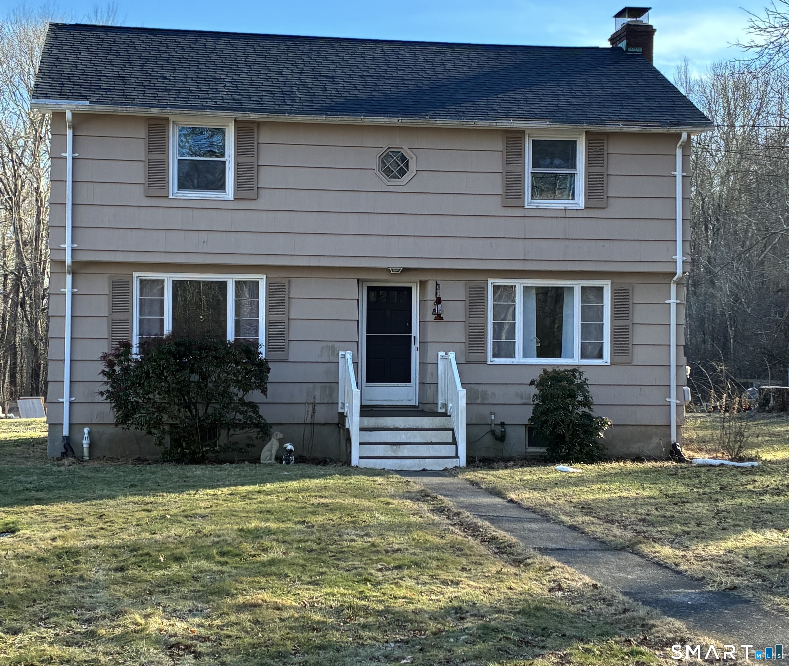 52 Alger Road East Haddam, CT 06423 - Photo 2 of 34 a front view of a house with garden