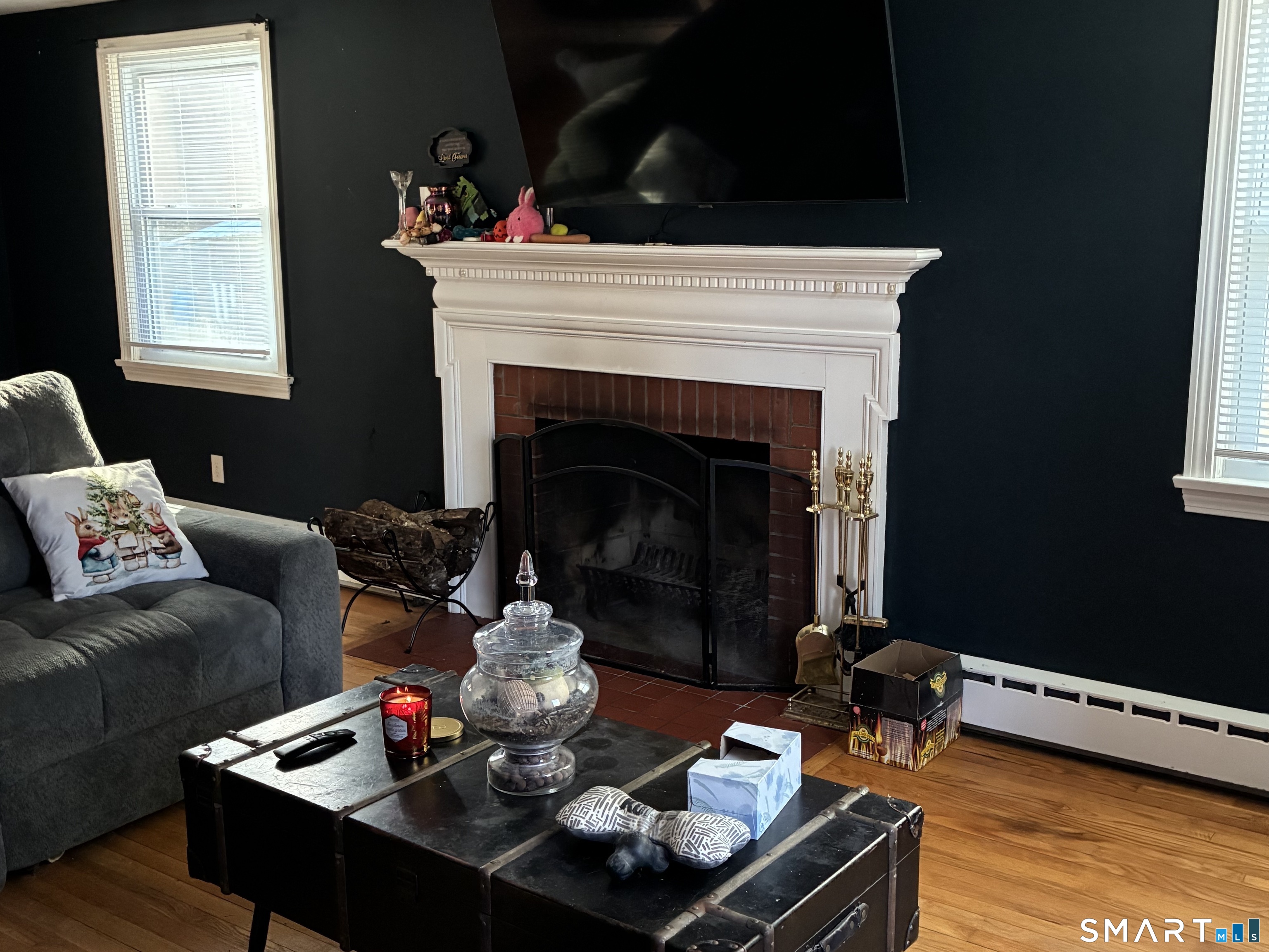 52 Alger Road East Haddam, CT 06423 - Photo 7 of 34 a living room with furniture and a fireplace