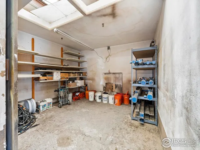 a view of storage and utility room