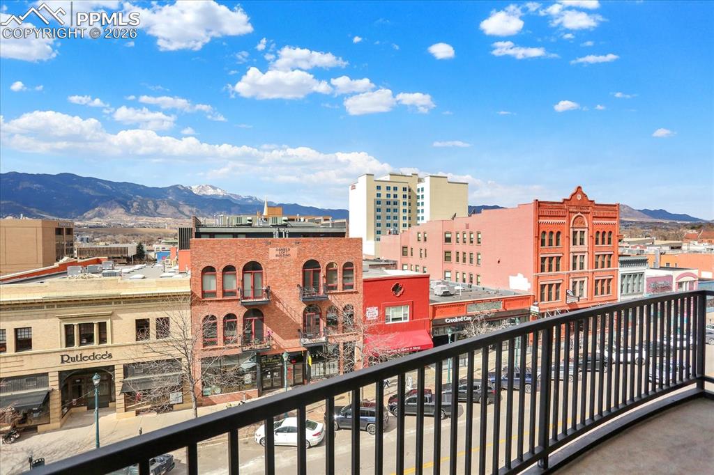 101 North Tejon Street, Unit 460 Colorado Springs, CO 80903 - Photo 31 of 49 a view of a city from a balcony