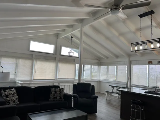 a kitchen with granite countertop lots of counter top space