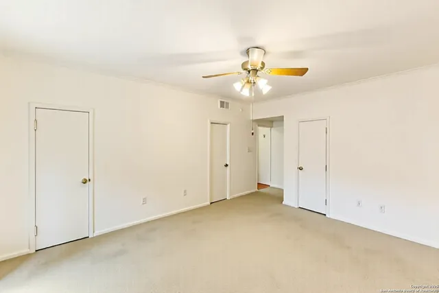 a view of an empty room