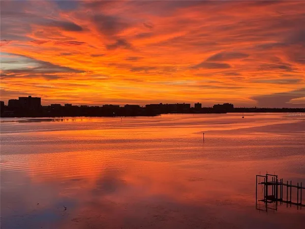 a view of an ocean and beach