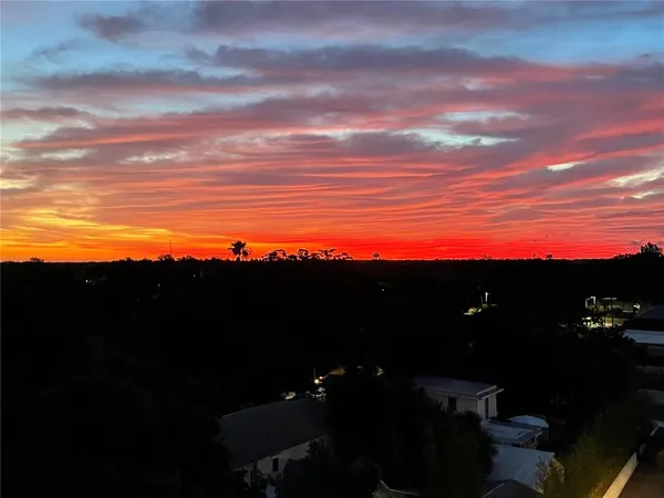 a view of sunset