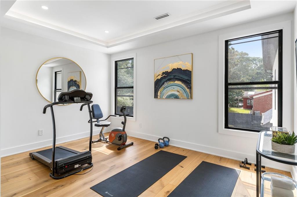 605 Hunnicutt Road Southeast Mableton, GA 30126 - Photo 32 of 35 a view of a room with gym equipment