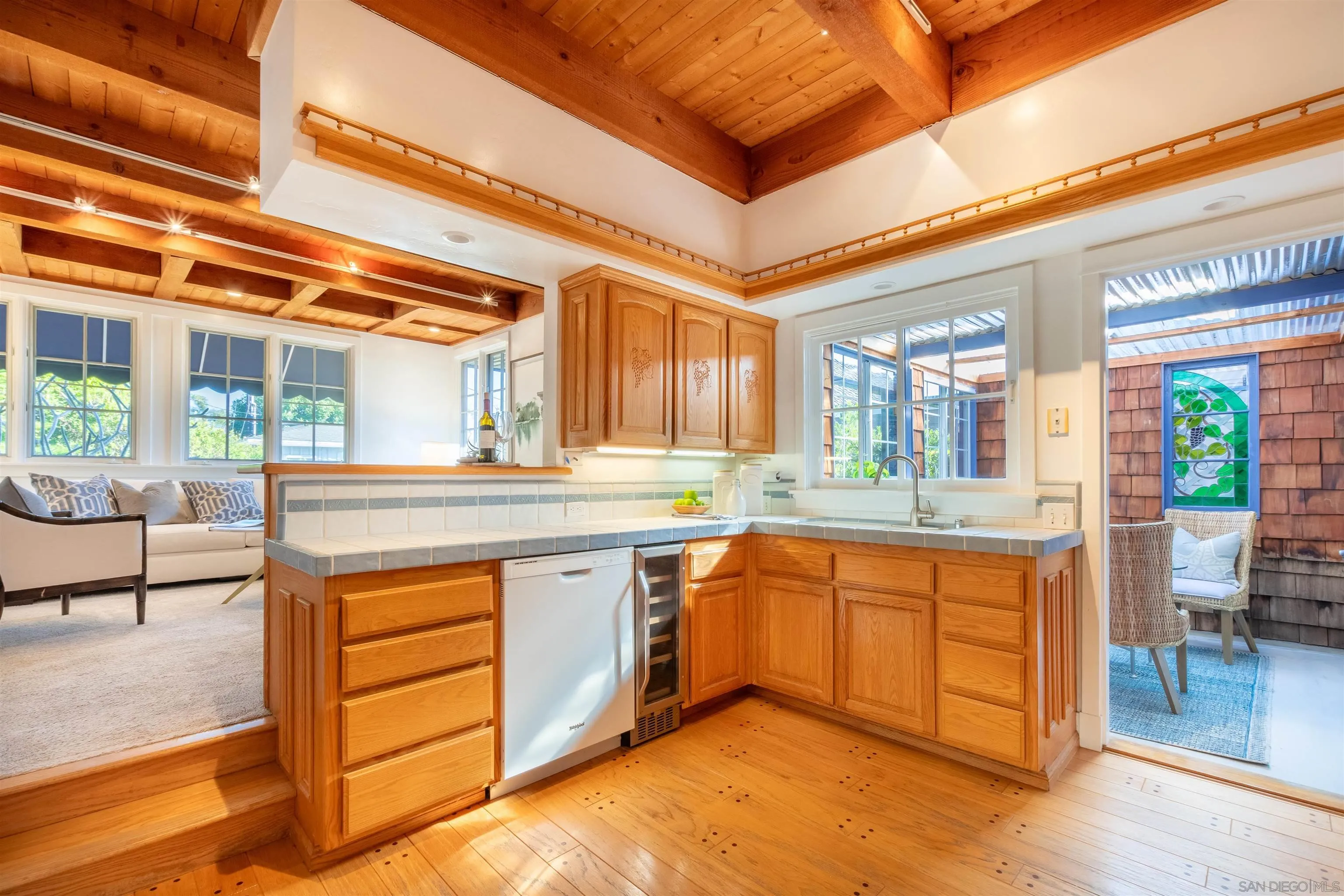1041 Temple Terrace Laguna Beach, CA 92651 - Photo 11 of 43 a spacious bathroom with a sink and a large mirror