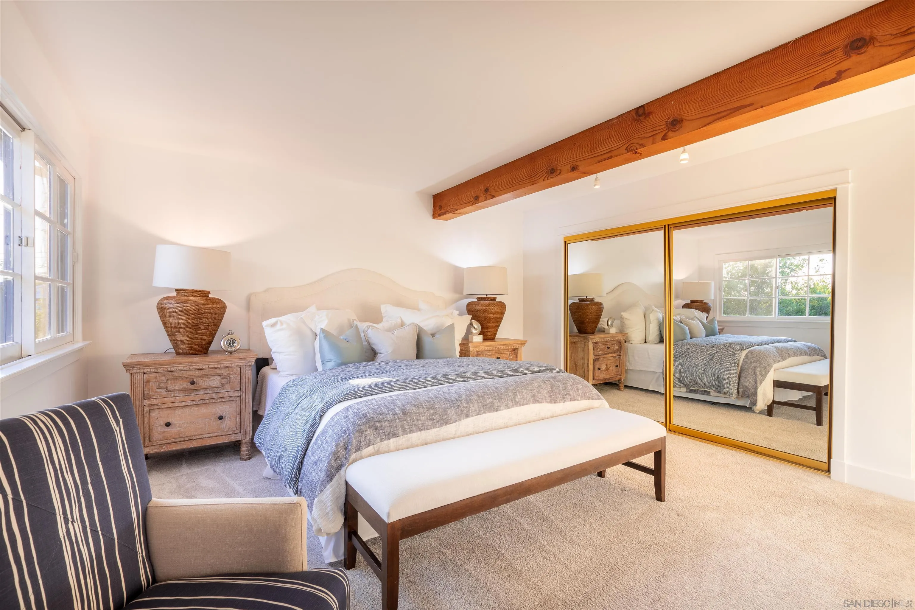 1041 Temple Terrace Laguna Beach, CA 92651 - Photo 20 of 43 a bed room with a bed and a couch