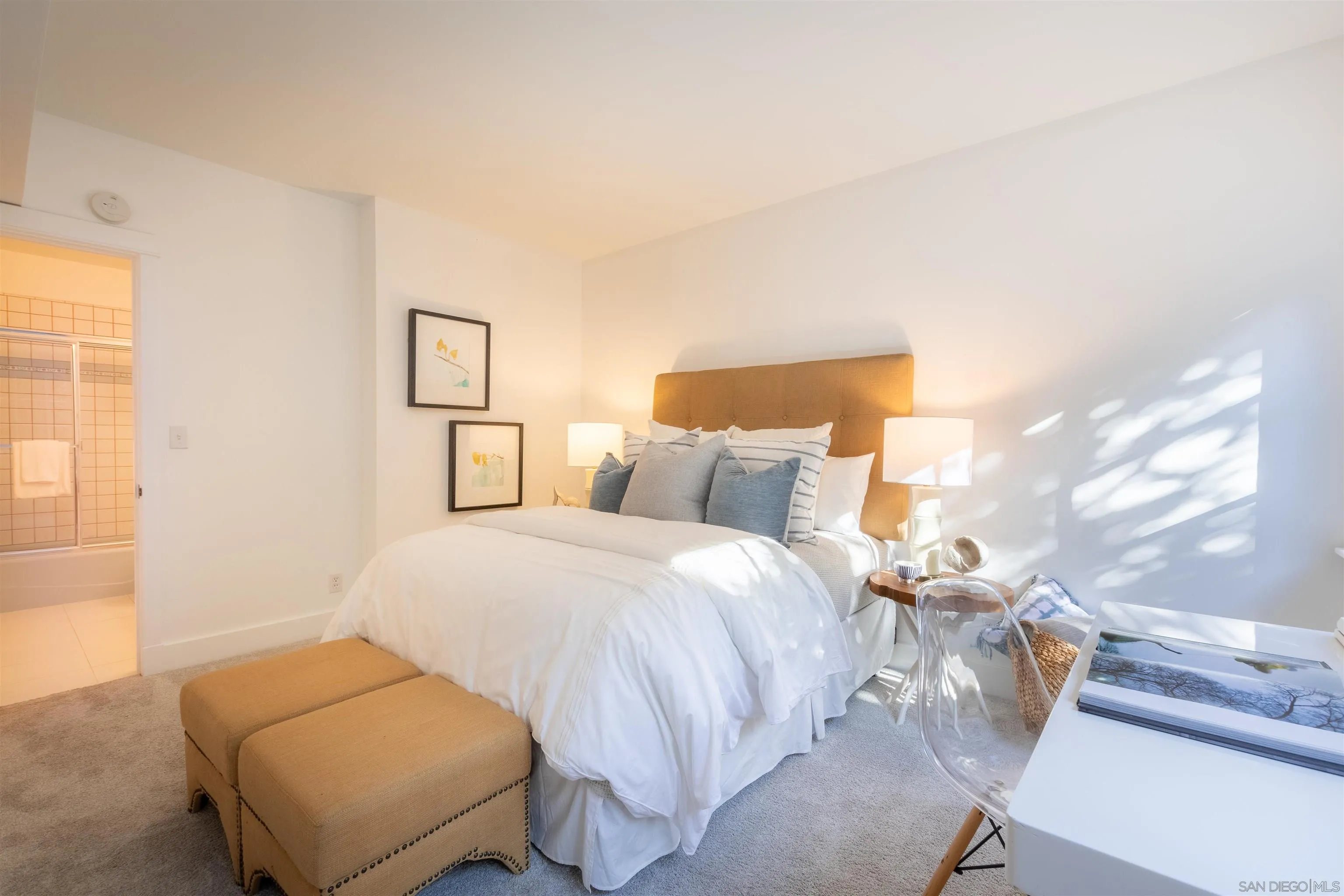 1041 Temple Terrace Laguna Beach, CA 92651 - Photo 27 of 43 a bedroom with a bed and a night stand