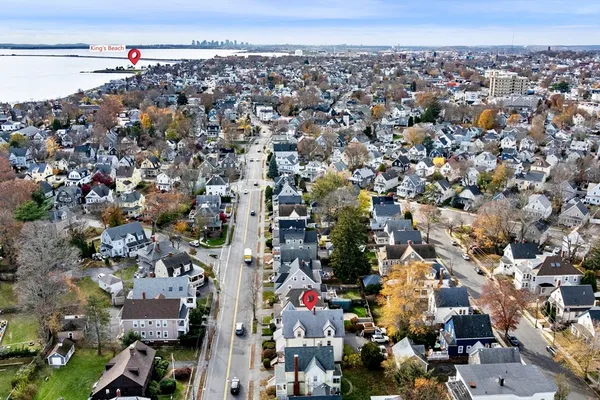an aerial view of a city