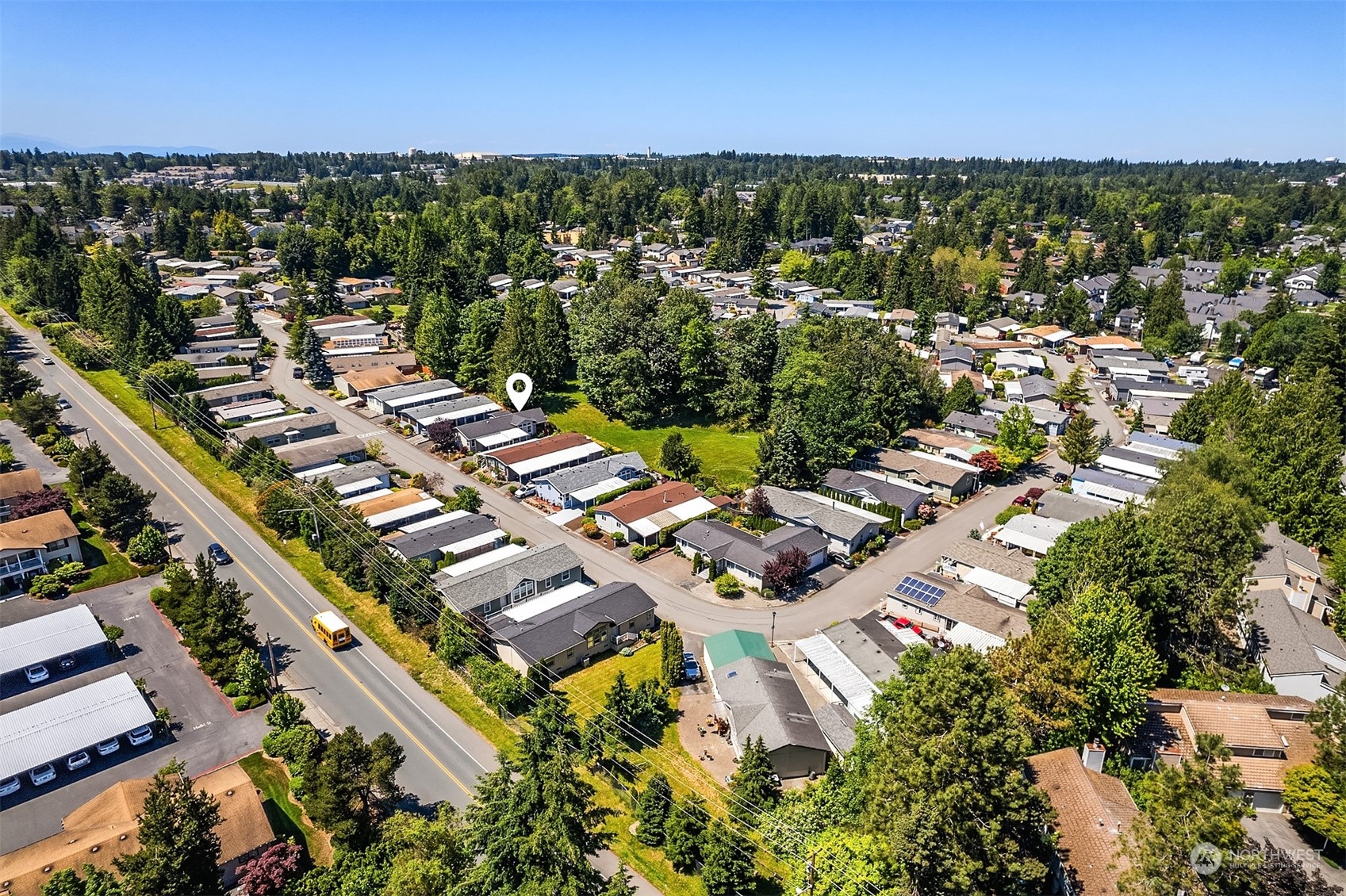 815 Southwest 124th Street, Unit 149 Everett, WA 98204 - Photo 34 of 35 an aerial view of residential houses with outdoor space