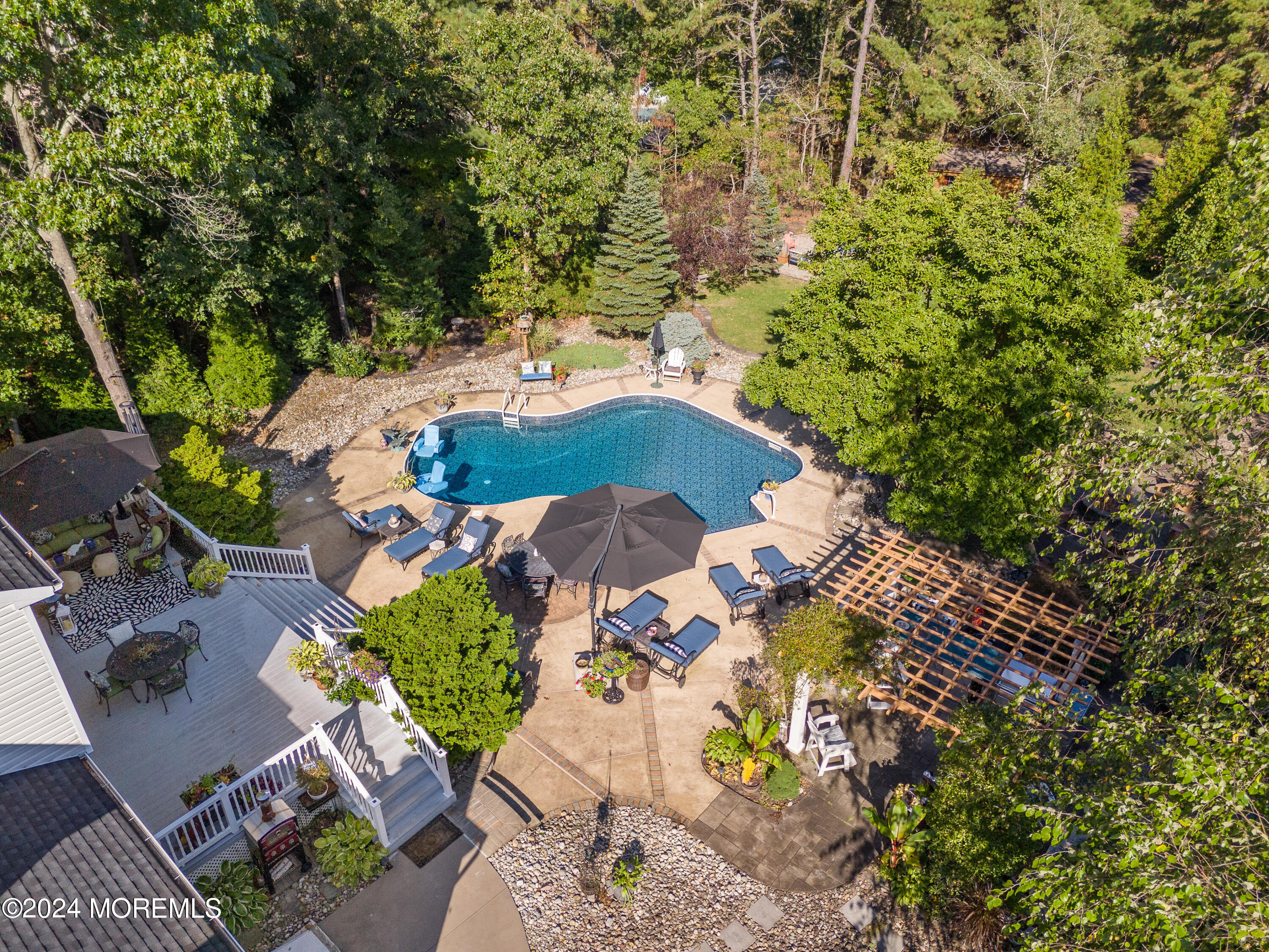 159 Arnold Boulevard Howell, NJ 07731 - Photo 44 of 60 an aerial view of a house with a yard