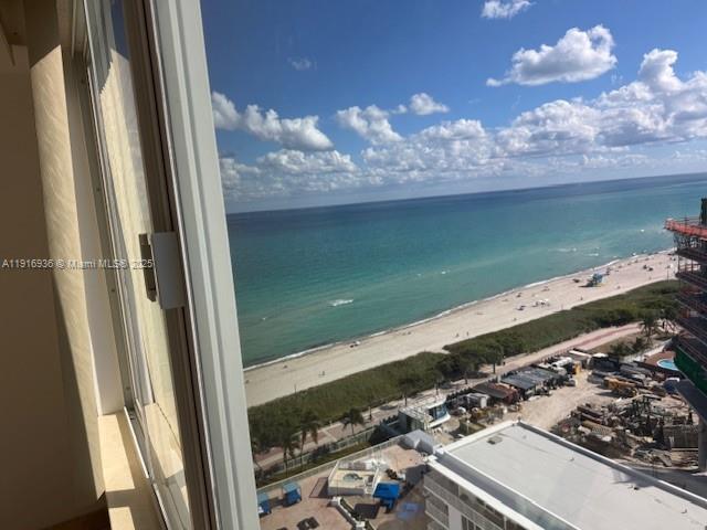 5401 Collins Avenue, Unit 1512 Miami Beach, FL 33140 - Photo 33 of 40 a view of a lake from a window