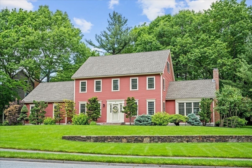 4 Round Table Road Shrewsbury, MA 01545 - Photo 2 of 41 a front view of a house with a garden
