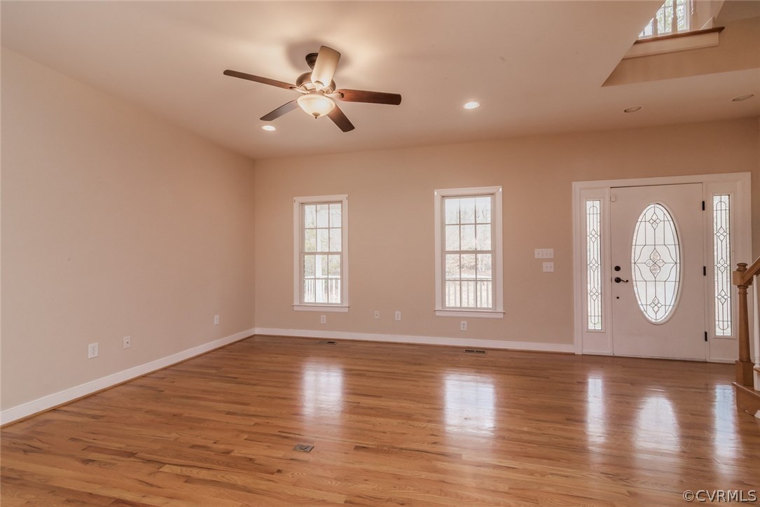 20843 Beaver Dam Road Beaverdam, VA 23015 - Photo 13 of 50 a view of empty room with wooden floor and fan