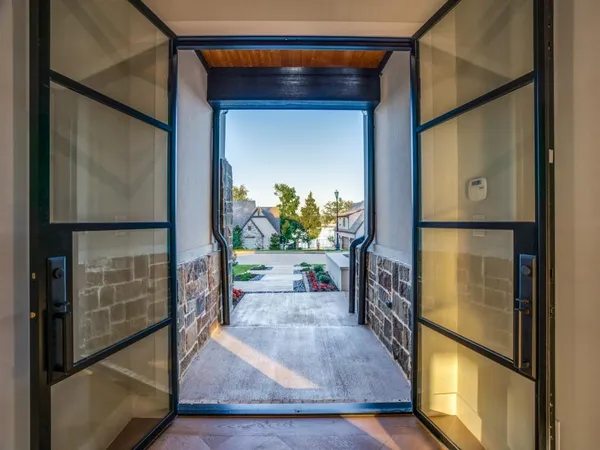 an empty room with window