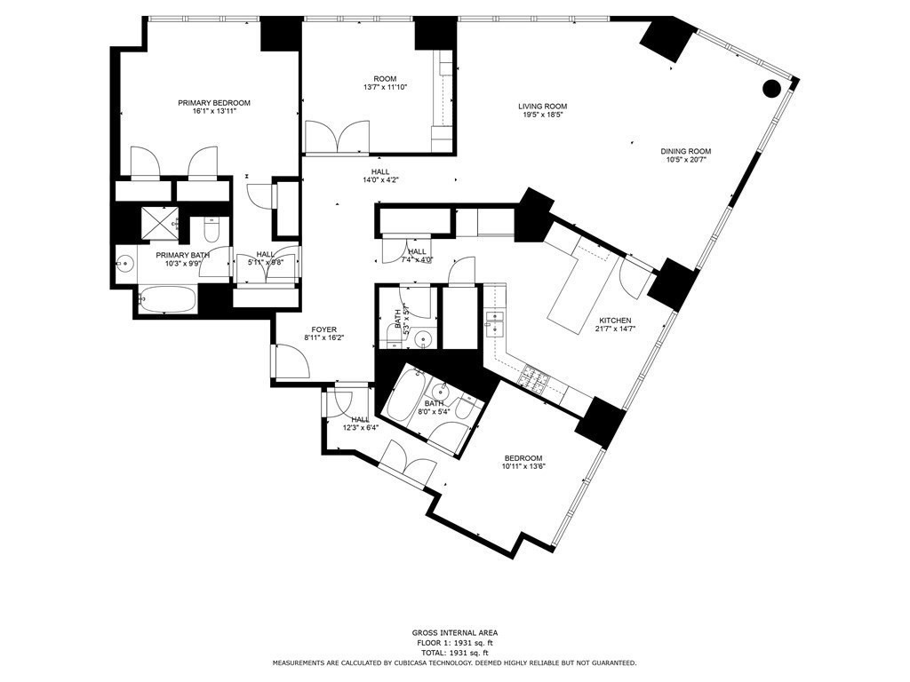 1 Avery Street, Unit U19D Boston, MA 02111 - Photo 27 of 27 a picture of a floor plan