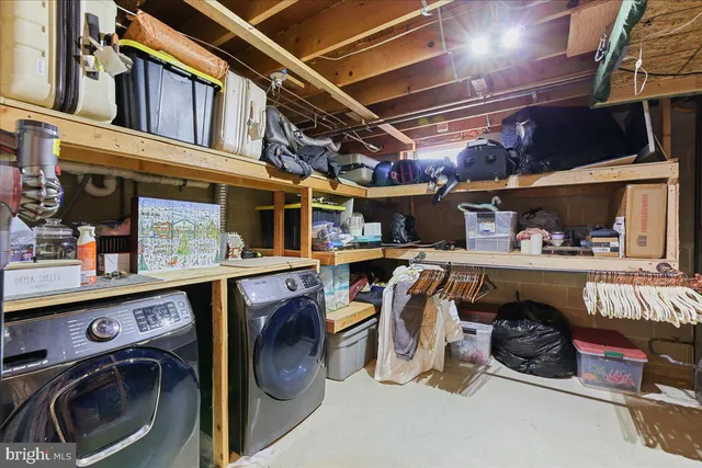 a view of storage and utility room