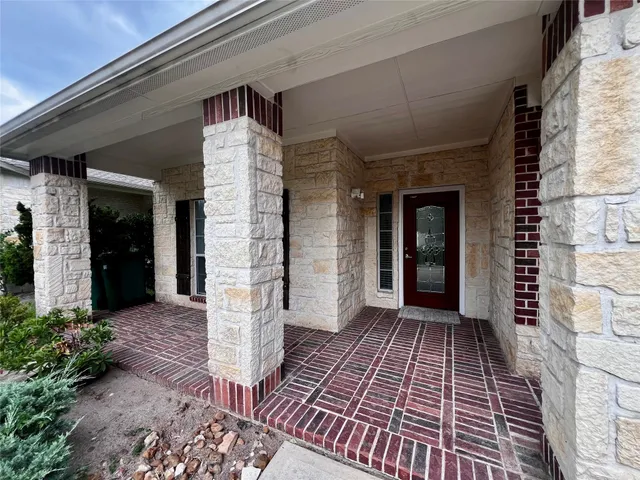 a view of the door of the house