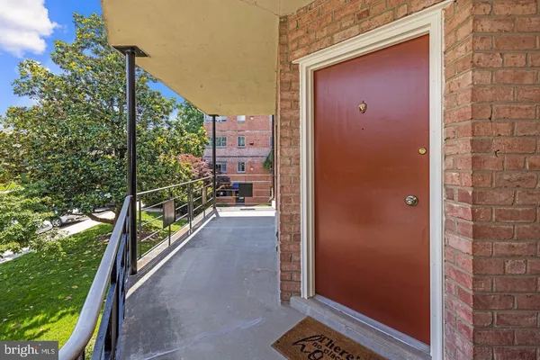 a view of a balcony