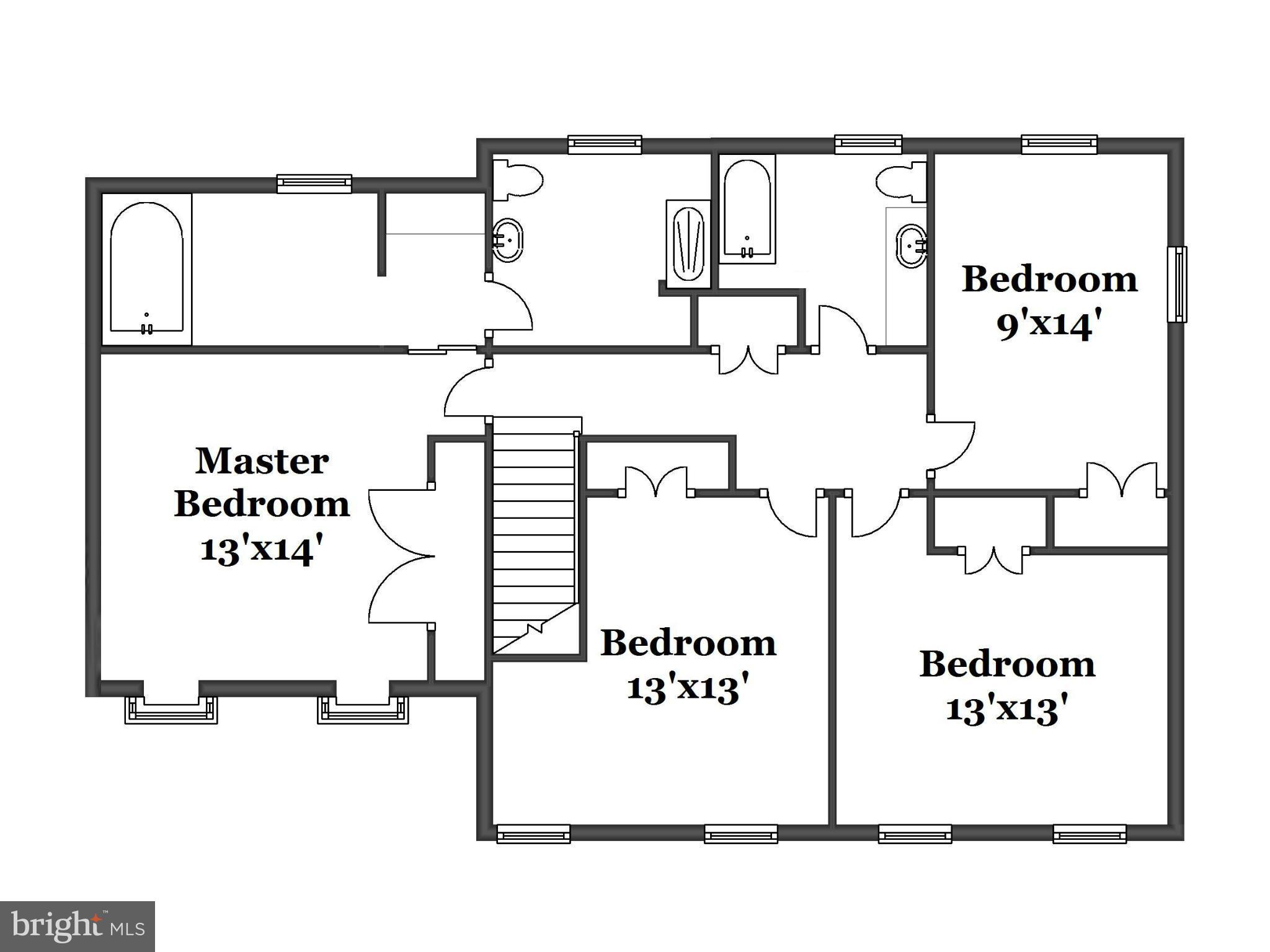 4280 Huntingtown Road Huntingtown, MD 20639 - Photo 30 of 30 Upper Level Floor Plan