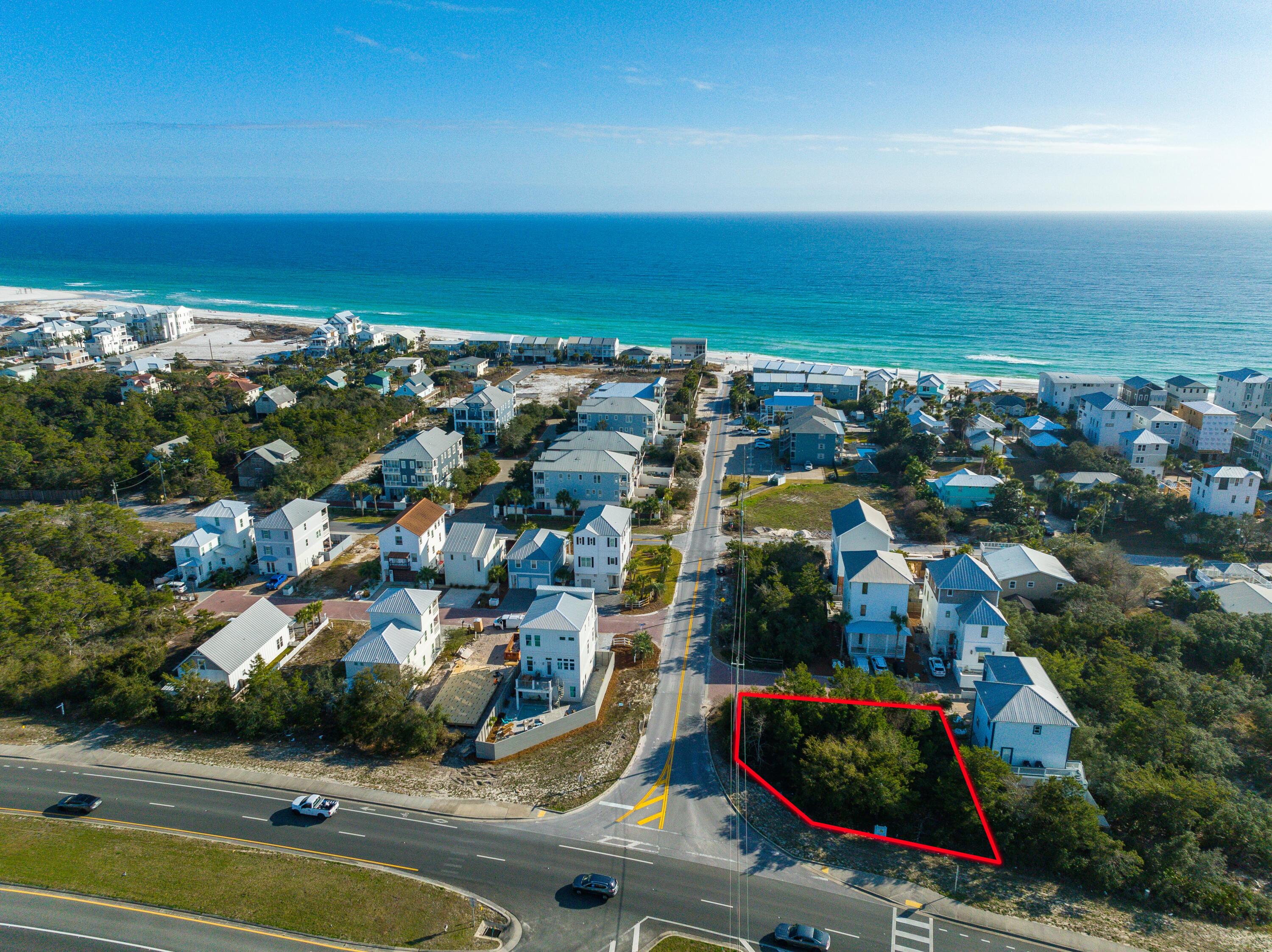 Lot 8 Bluewater View Ave Inlet Beach Inlet Beach, FL 32461 - Photo 1 of 9 S Walton Lakeshore Lot Outlined-2