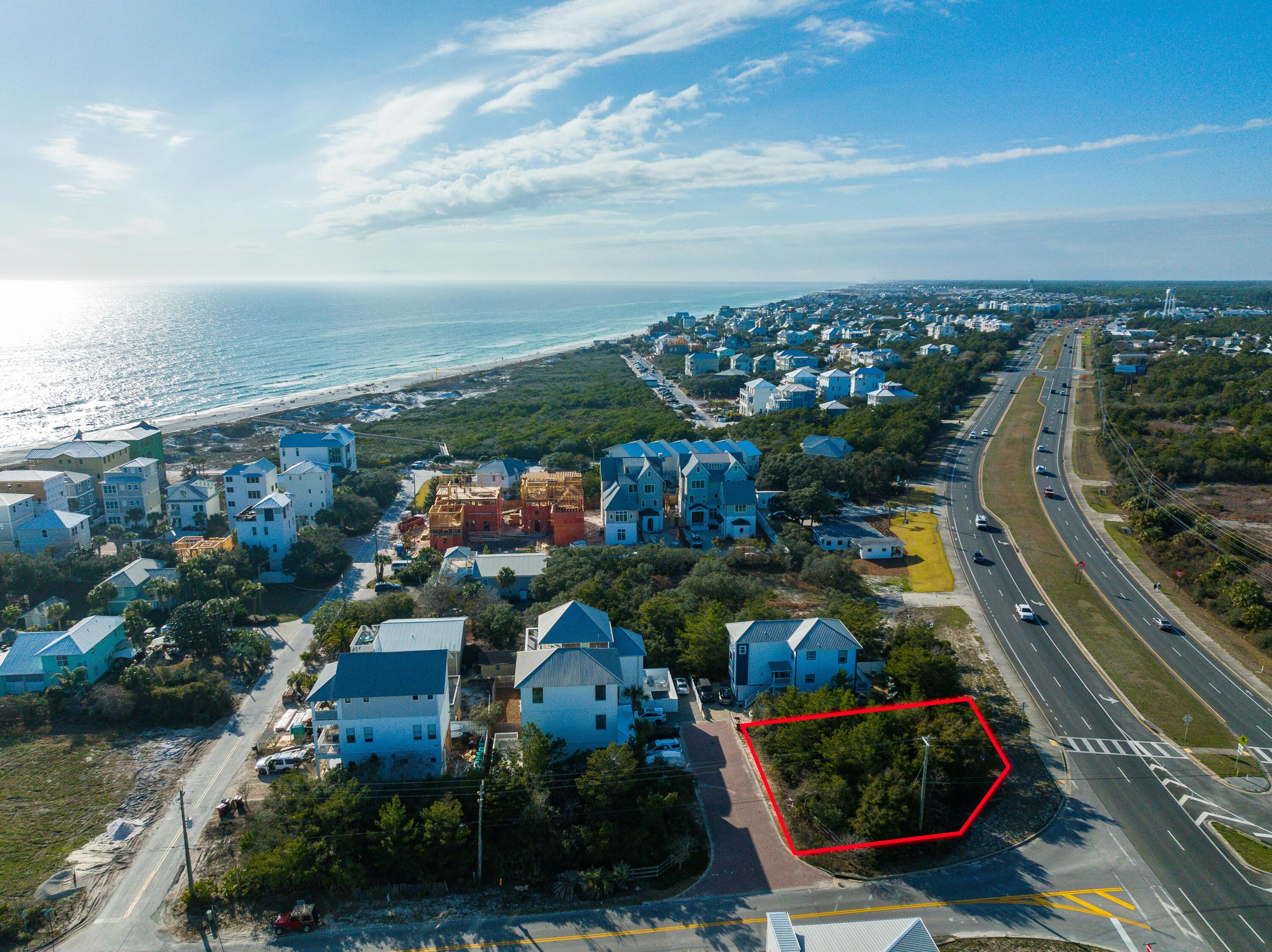 Lot 8 Bluewater View Ave Inlet Beach Inlet Beach, FL 32461 - Photo 2 of 9 S Walton Lakeshore Lot Outlined-1