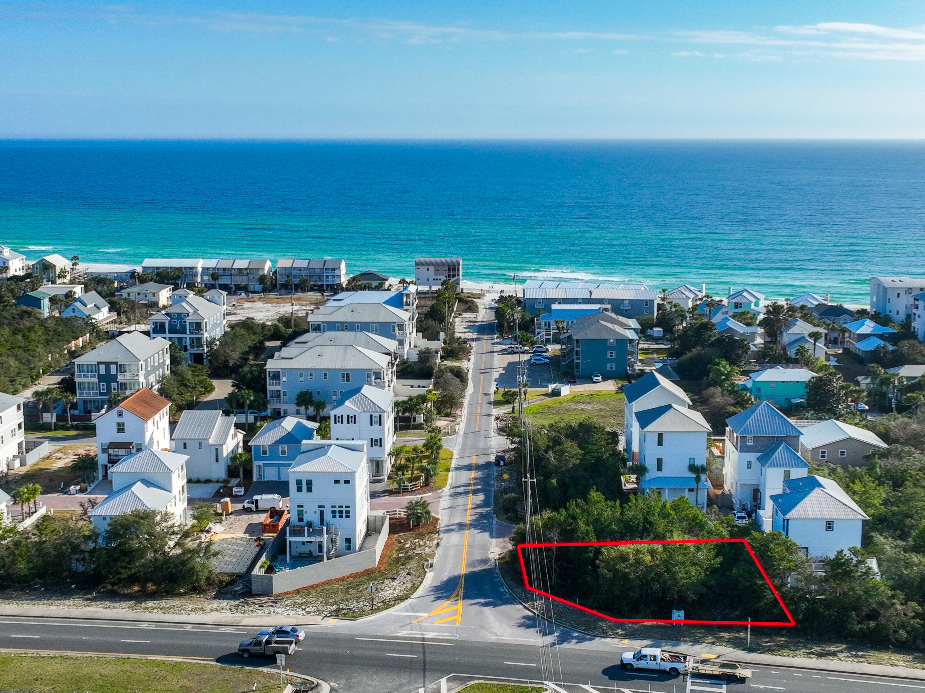 Lot 8 Bluewater View Ave Inlet Beach Inlet Beach, FL 32461 - Photo 3 of 9 S Walton Lakeshore Lot Outlined-4