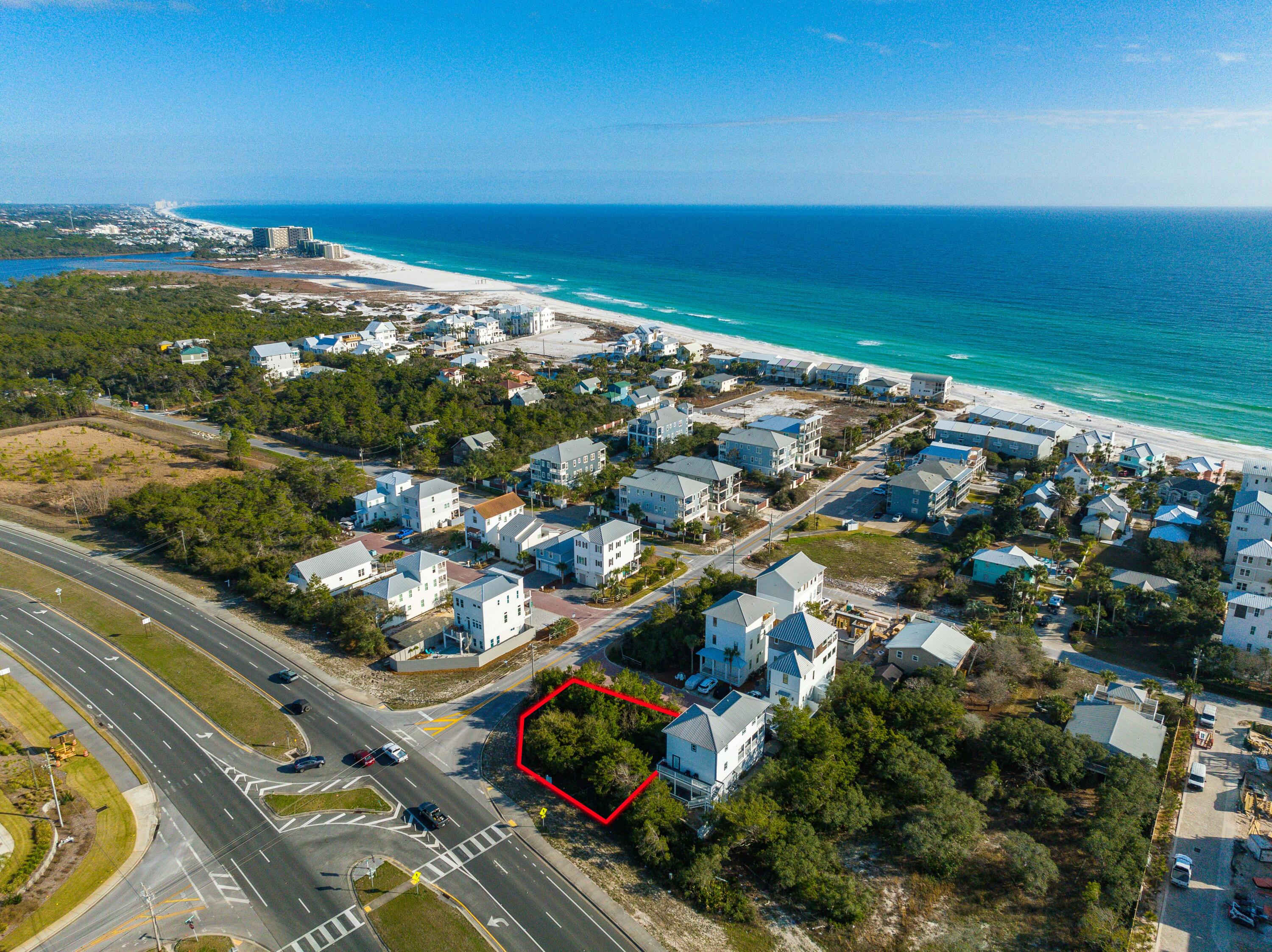 Lot 8 Bluewater View Ave Inlet Beach Inlet Beach, FL 32461 - Photo 4 of 9 S Walton Lakeshore Lot Outlined-3
