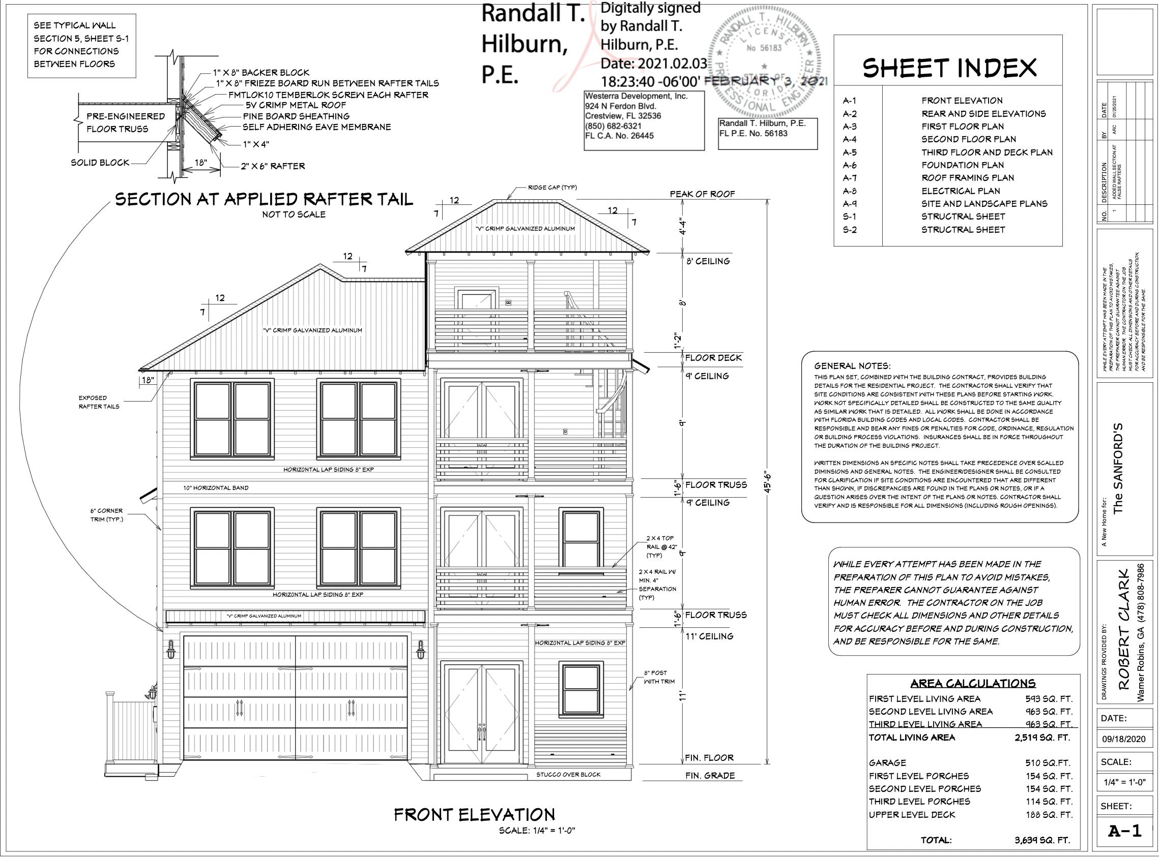 Lot 8 Bluewater View Ave Inlet Beach Inlet Beach, FL 32461 - Photo 5 of 9 Front Elevation 1