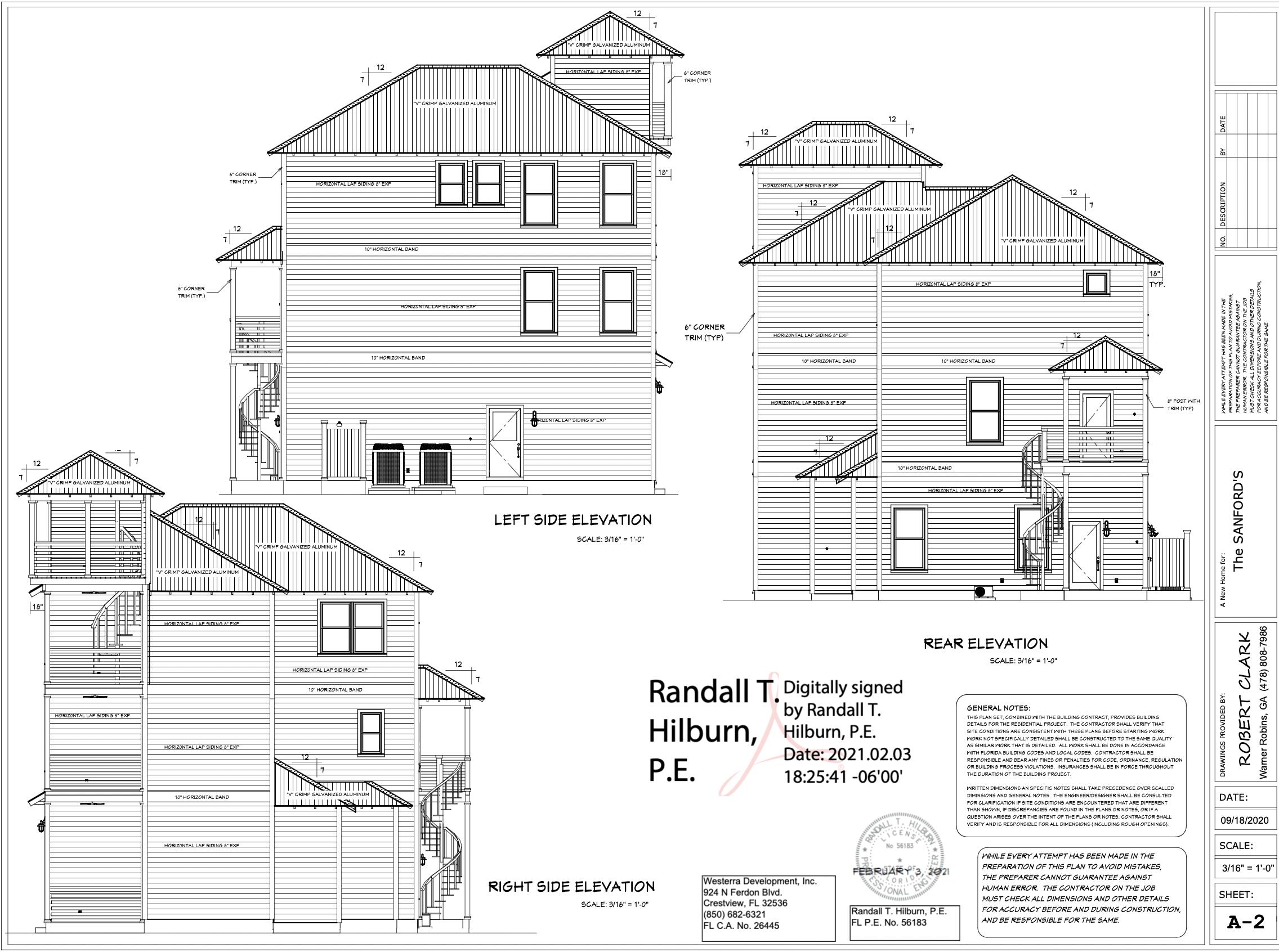 Lot 8 Bluewater View Ave Inlet Beach Inlet Beach, FL 32461 - Photo 6 of 9 Front Elevation 2