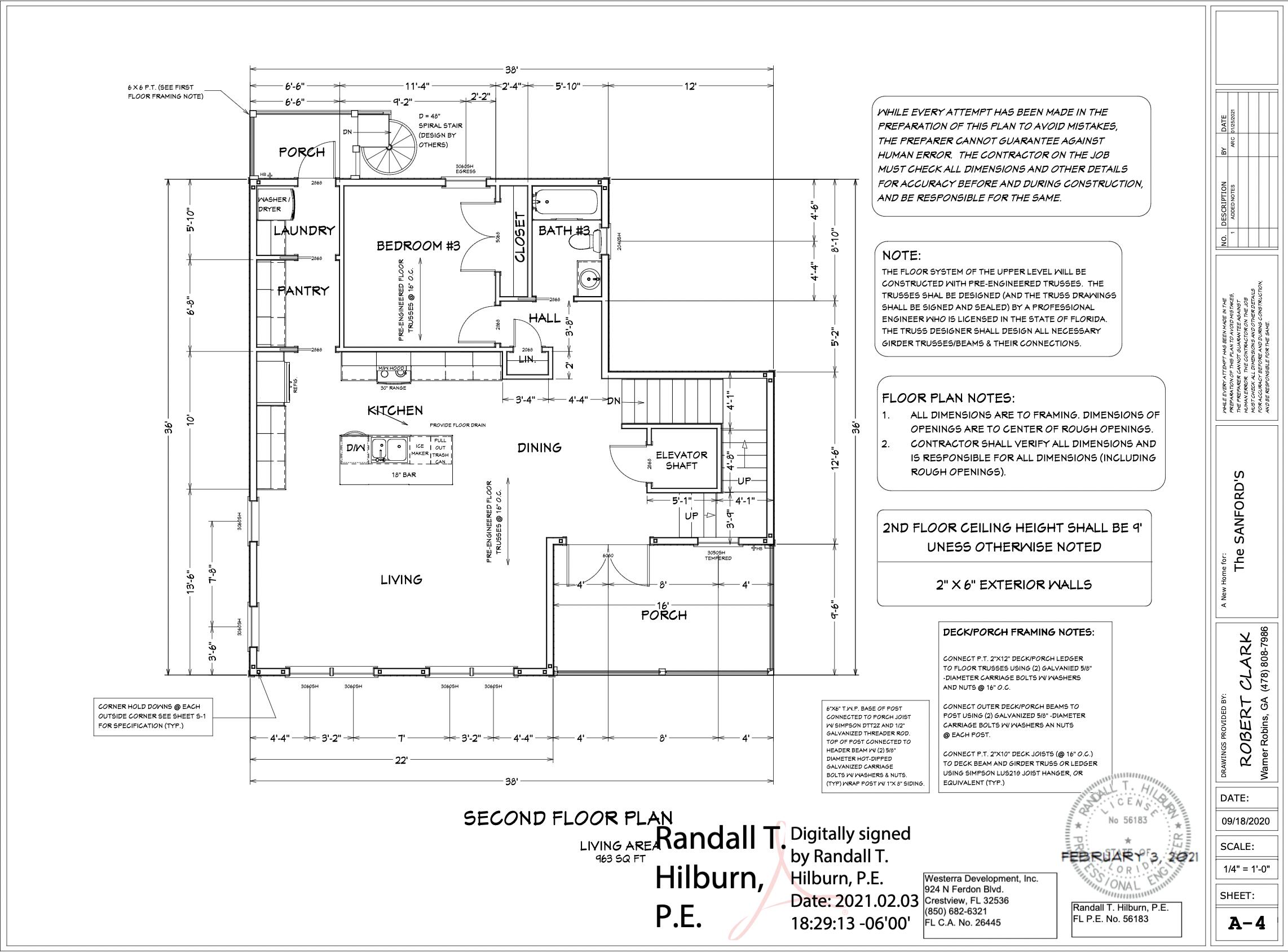 Lot 8 Bluewater View Ave Inlet Beach Inlet Beach, FL 32461 - Photo 8 of 9 Second Level Floor Plan