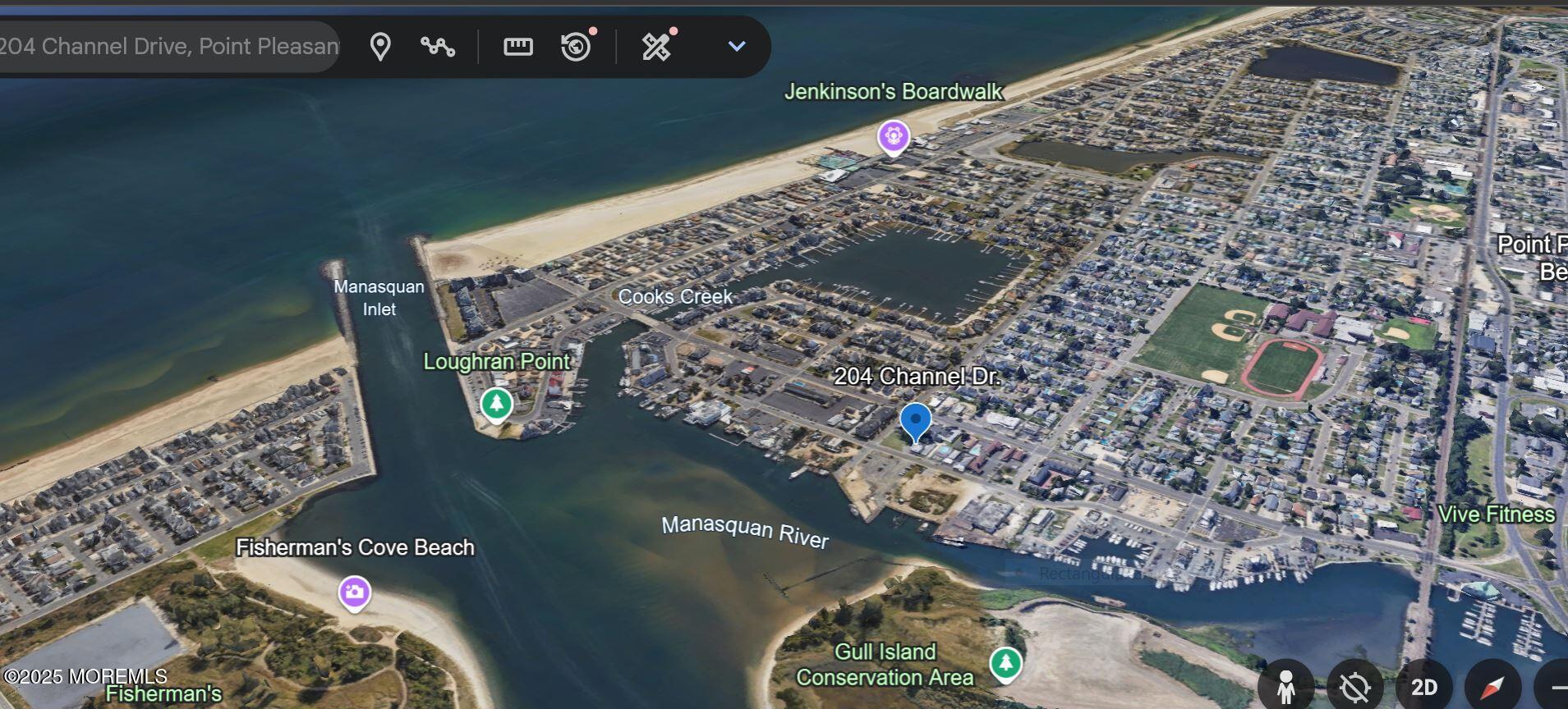 Channel Dr Point Point Pleasant Beach, NJ 08742 - Photo 2 of 20 aerial 204 Channel Dr